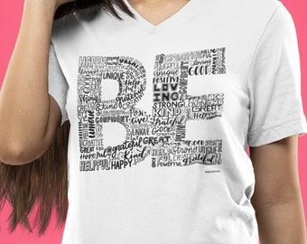 Positive Quotes Shirt, Be Positive Shirt, Positive Vibes Tee, Positive TShirt, Inspirational Shirt, Gift for Teacher, Happiness Shirt