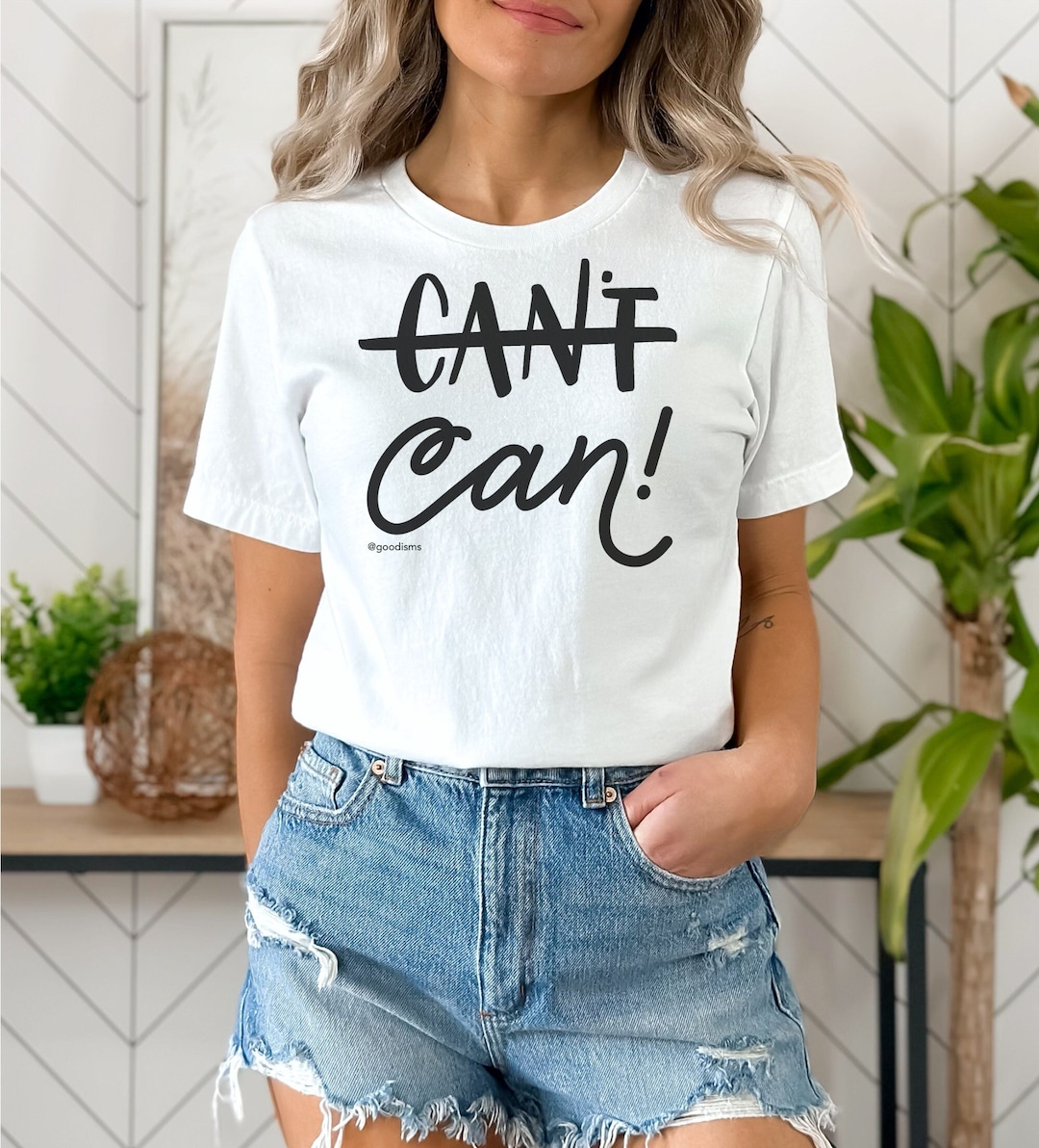 Positive Quotes Shirt, You Can Tshirt Positive Vibes Tee Inspirational ...