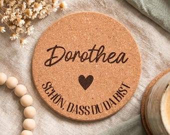 Personalisierte Untersetzer für Hochzeit, Geburtstag und Events