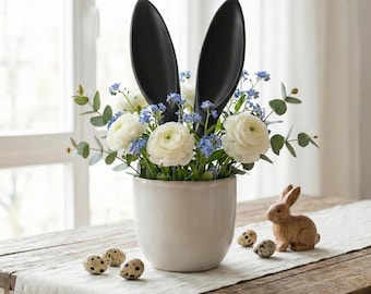 Hasenohren Blumenstecker – Osterdeko für Blumentöpfe & Sträuße
