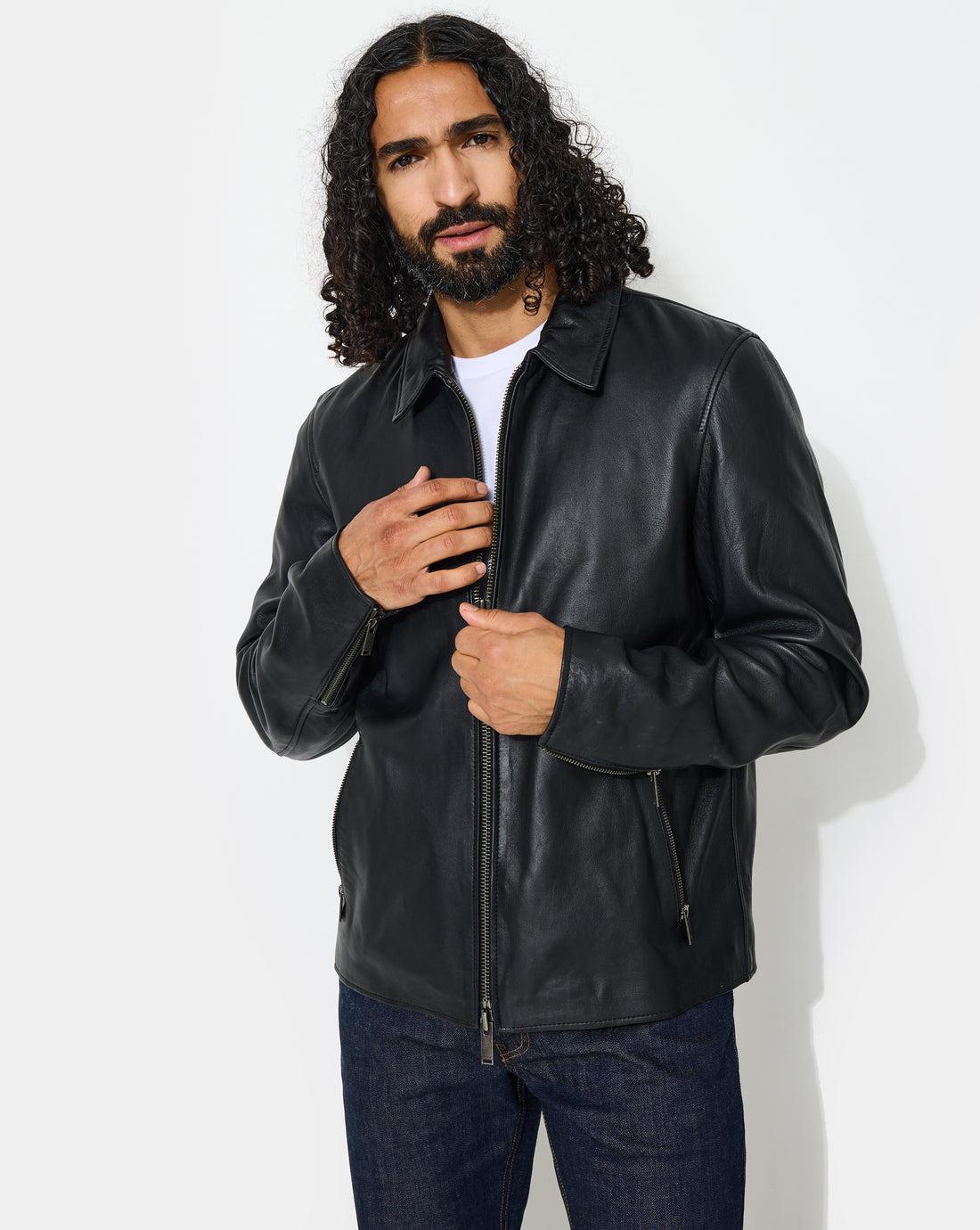 Chevignon Leather Jacket - Etsy