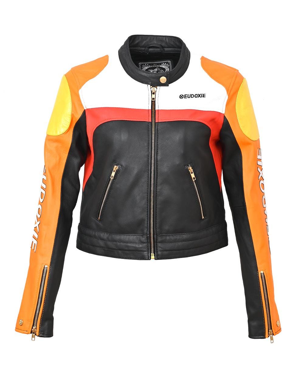 【EEUN】Biker riding jacket New Kawasaki Z Rider Racing Cowhide Leather Motorbike