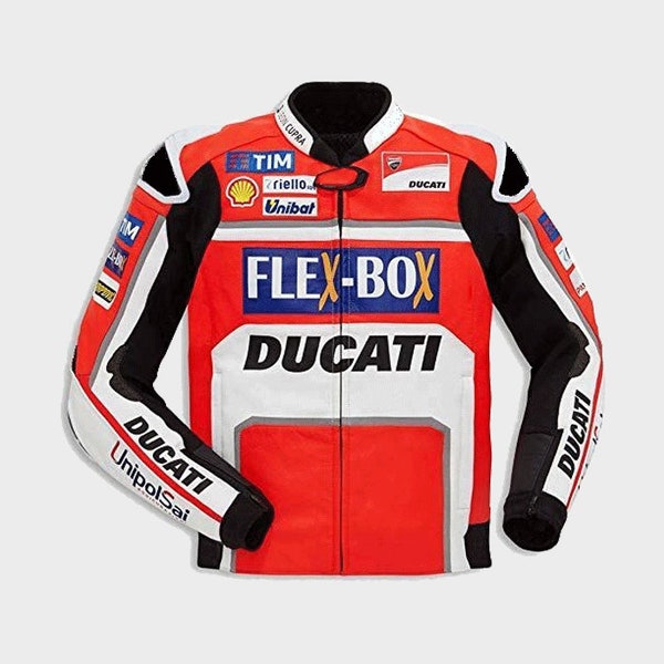 Ducati Moto GP Leather Motorbike Jacket 2024 | Customized Fitting | Made to Order | Ride with More Power & Passion | Perfect Gift