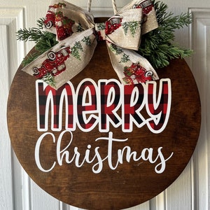 Merry Christmas Buffalo Check