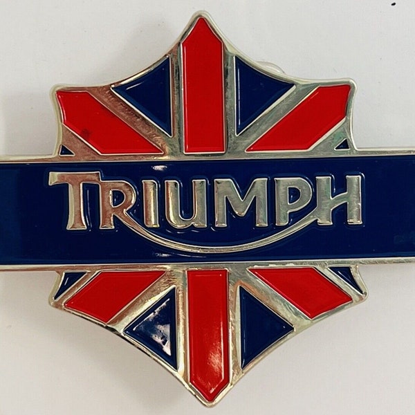 Triumph Motorcycle Belt Buckle Etsy Australia