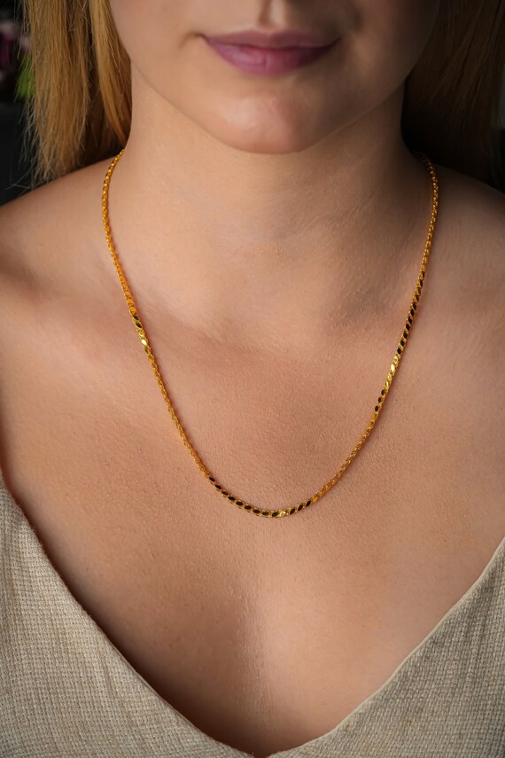 Daily use gold chain clearance for ladies