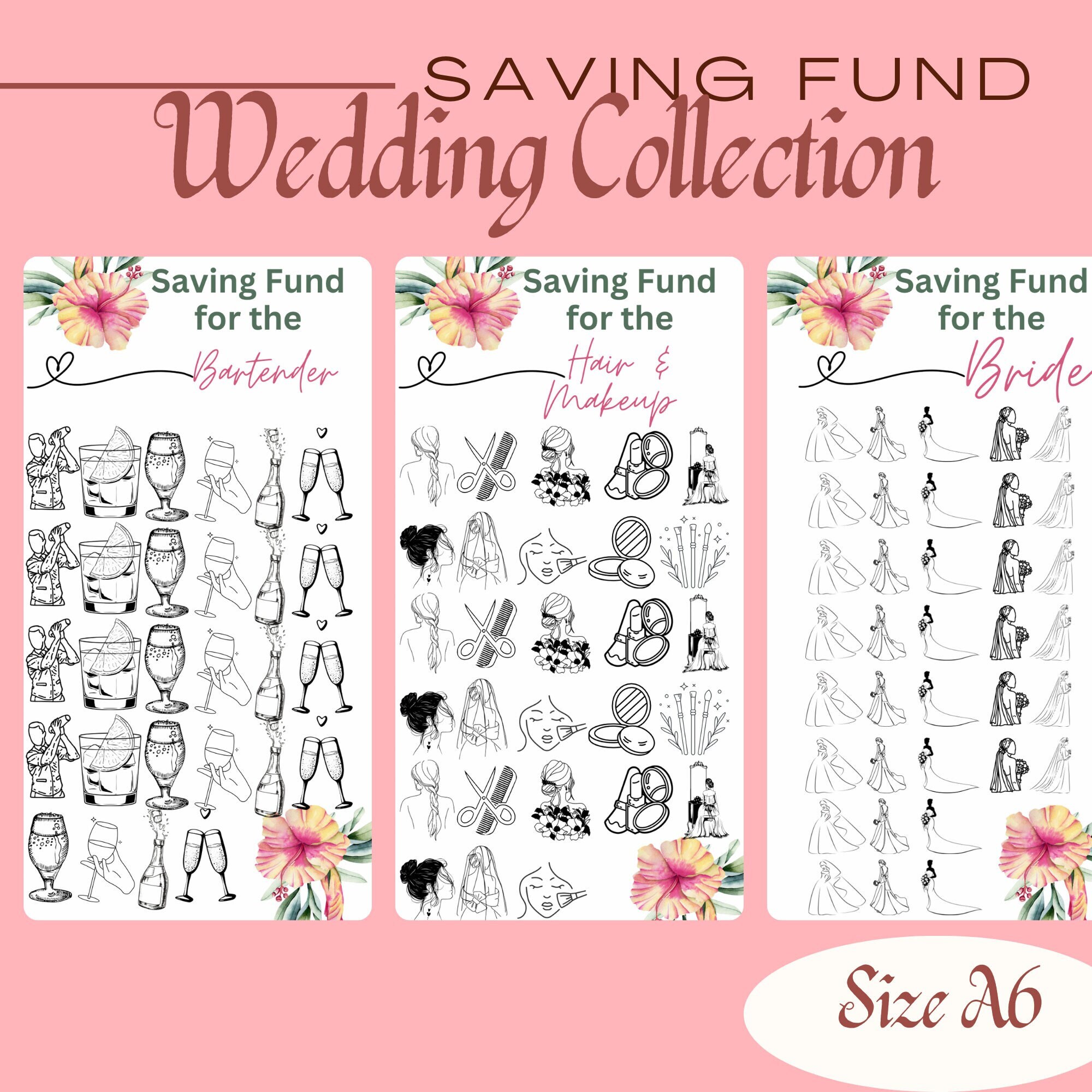 Savings Challenge Printable Money Saving Challenge Wedding - Etsy