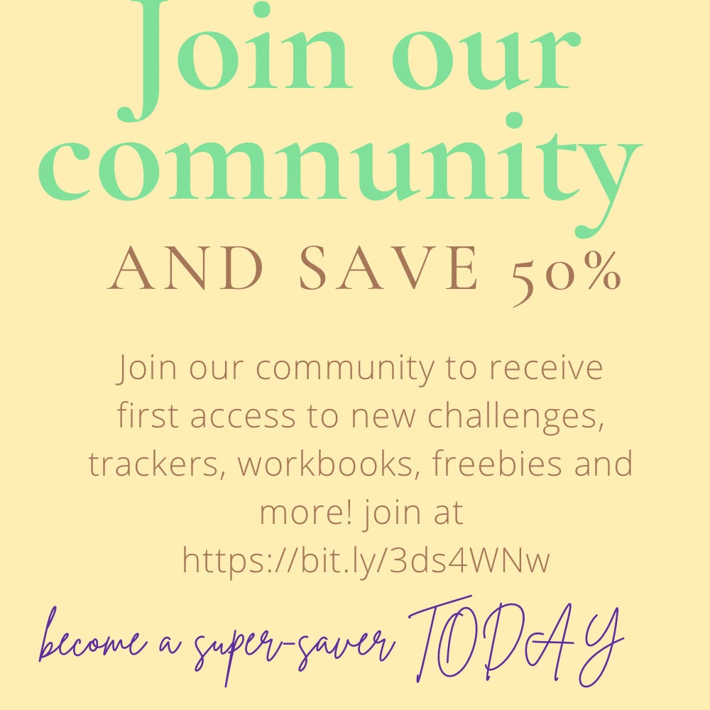 Mini saving challenge printable savings challenge trackers etsy uk