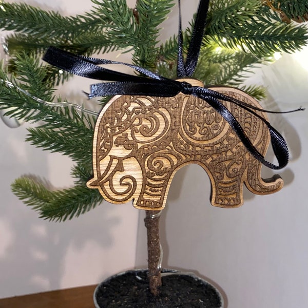 Elegant Elephant Ornament