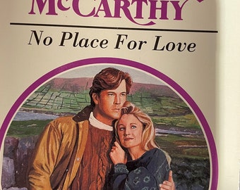 Harlequin Presents Romance Paperback Book Author Susanne McCarthy Title No Place For Love