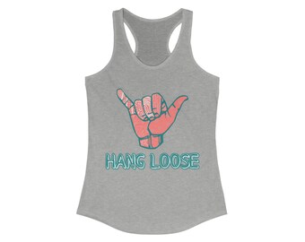 Hang Loose T-shirt, Hang Loose tee, Hippie T-shirt, Hawaiian Tee, , Boho, Surfers Tank