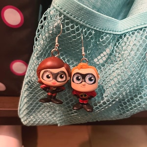 The Incredibles- Mr and Mrs Incredible earrings