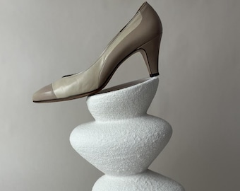 Bally Vintage Two Tone Leather Pumps / High heels / Mid Heels / Bally Suisse