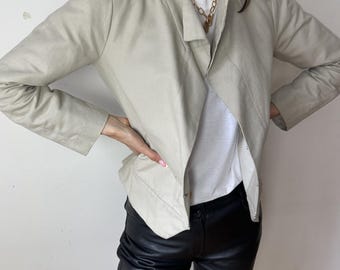 ISABEL Marant Shoulder Padded Cotton and Linen Mix Blazer Preloved