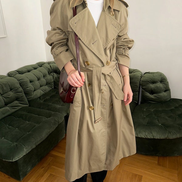 Trench vintage BURBERRY'S unisexe / Fabriqué en Angleterre