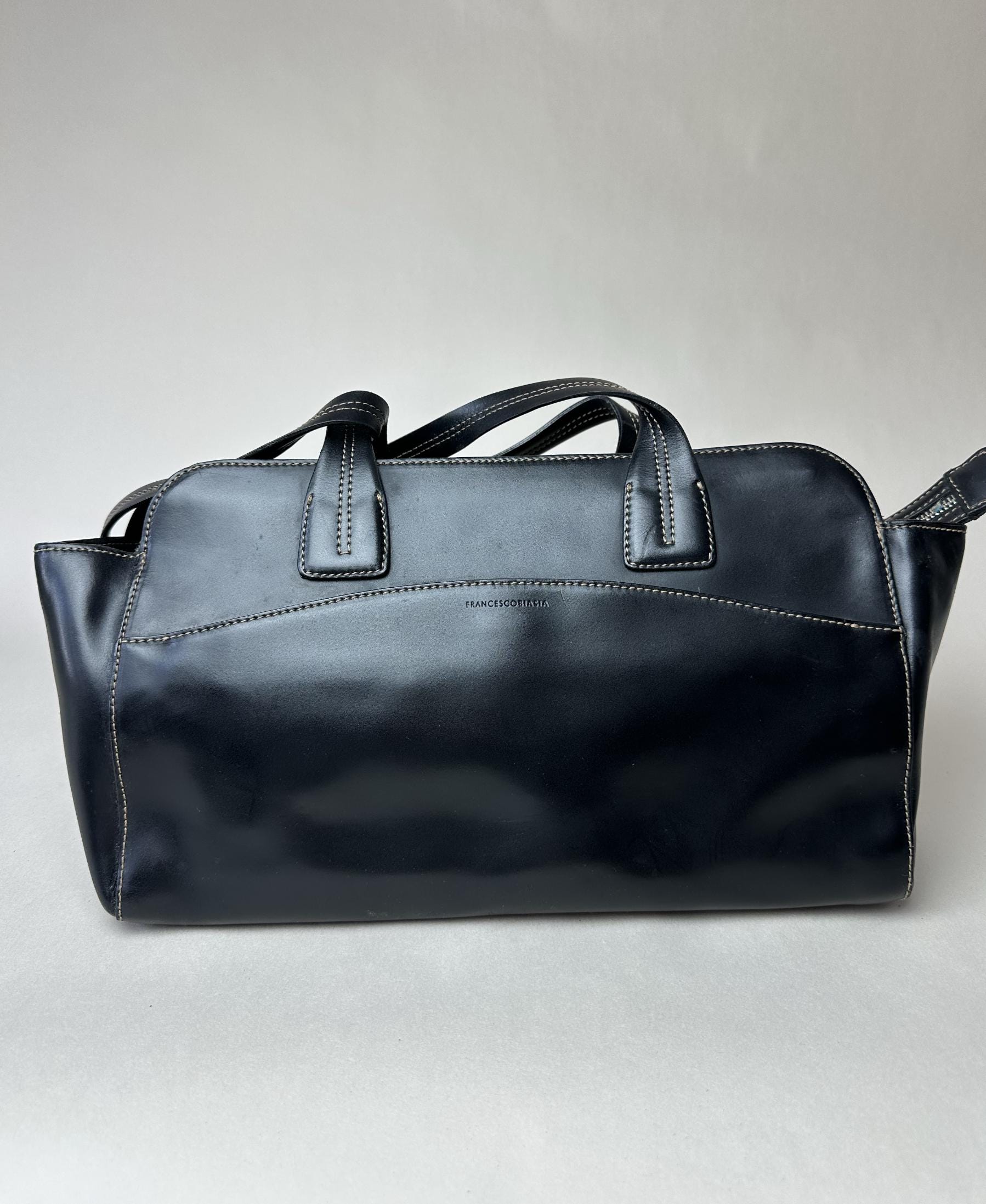 Cool 90s Y2K Francesco Biasia Italian Leather Shoulder Bag - Etsy