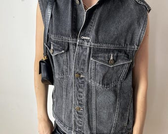 Débardeur Marcel Clair en jean délavé vintage