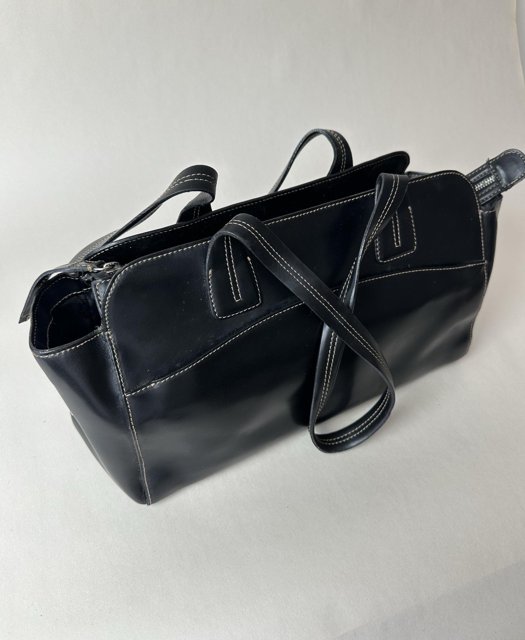 Cool 90s Y2K Francesco Biasia Italian Leather Shoulder Bag - Etsy