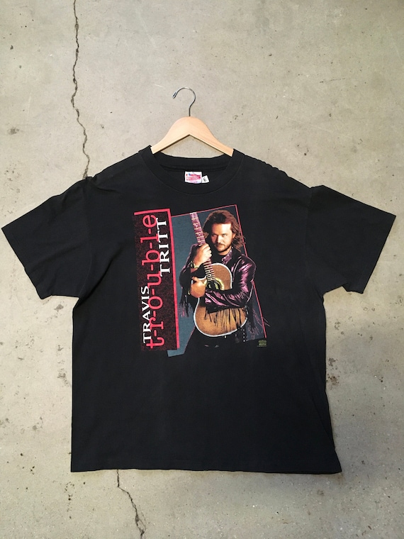 Vintage 90s Travis "Trouble" Tritt Tee Shirt - Siz