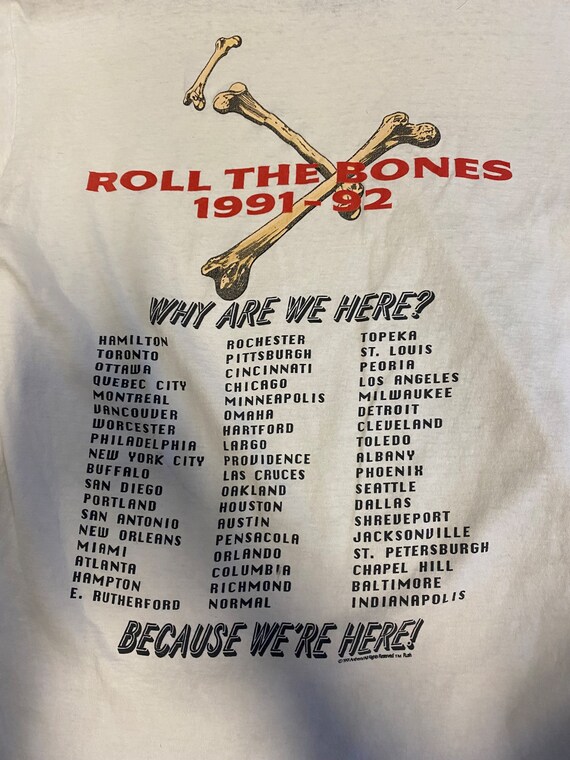 Vintage Rush “Roll The Bones” 1991 T-Shirt - image 5