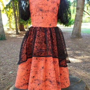 Princess dress / Halloween dress / Handmade dress / disguise dress / Halloween costume / original dress / unique model dress / spider