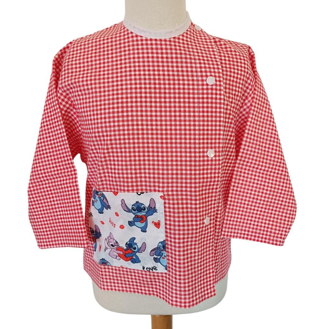Red Stitch Nursery School Apron Etsy
