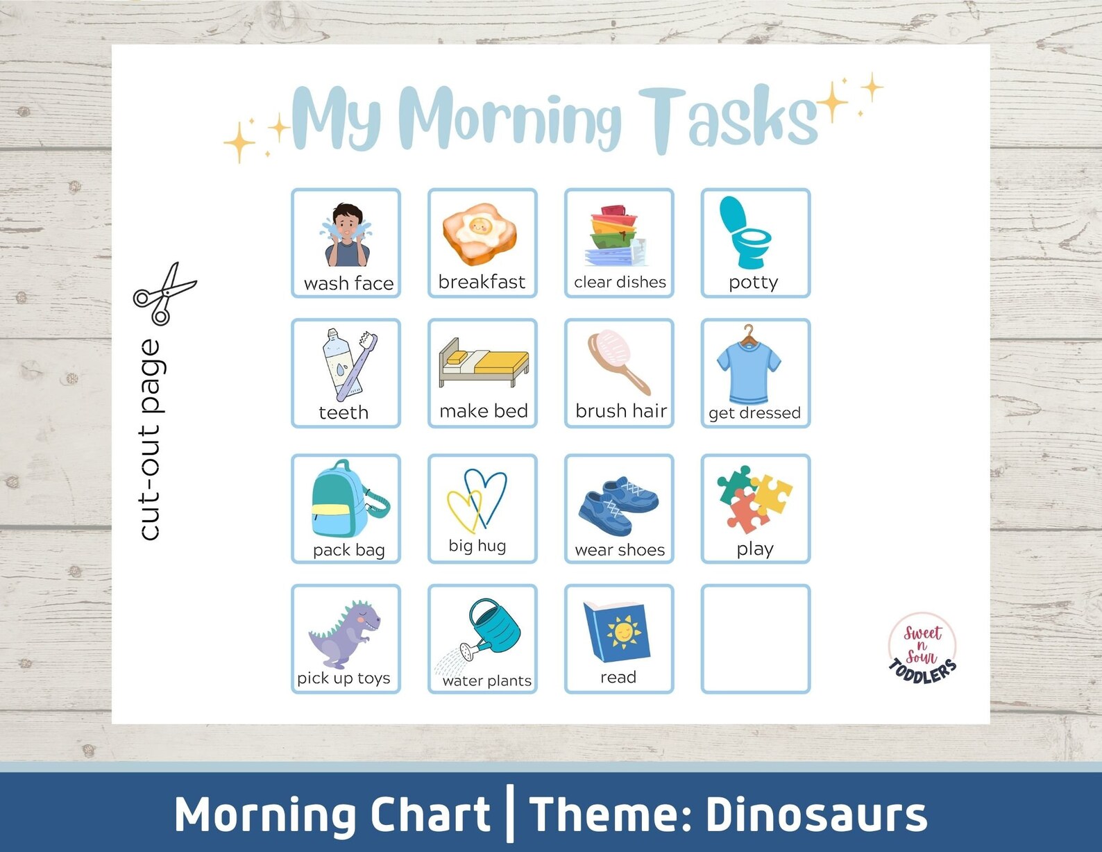 Morning Routine Chart, Morning Checklist, Printable Chore Chart, Daily ...