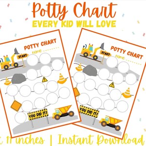 Potty Training Chart for Boys, Potty Chart Printable, Potty Reward ...