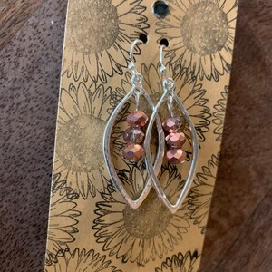 Dangle Earrings, earrings, beaded earrings, stone earrings, sterling silver earrings, handmade jewelry,