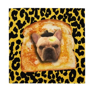 Frenchie Toast French Bulldog Bandana (s/m/l) | Personalized Dog Gifts