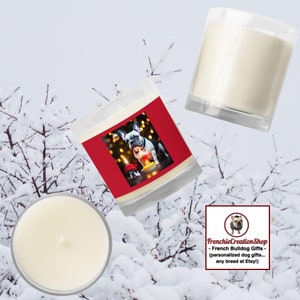 French Bulldog Christmas Candle | Multiple Designs | Personalized Dog Gifts