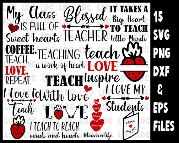 Valentine's Day Quote Teacher SVG Cricut Tshirt Mug Design