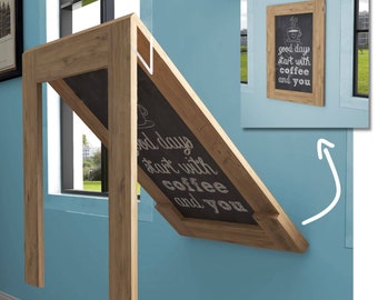 study table on wall Wall Mounted Murphy Table, Foldable Kitchen Table , Wooden Folding Dining Table, Space Saving Table, Customizable Table Furniture, pine