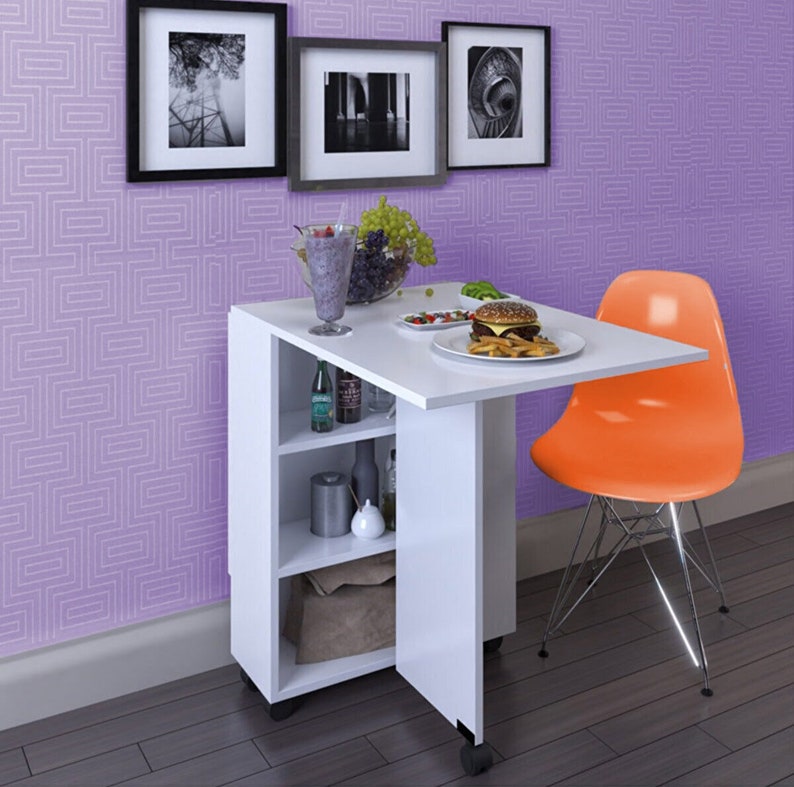 Folding Kitchen Table Adjustable Kitchen Table Table Decor Etsy