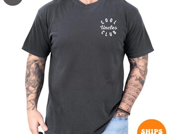 Cool Uncles Club T-shirt | Pregnancy Announcement Gift | Cool Uncle Gift | New Uncle | Funny Gift for Uncle to Be | Godfather Gift Shirt