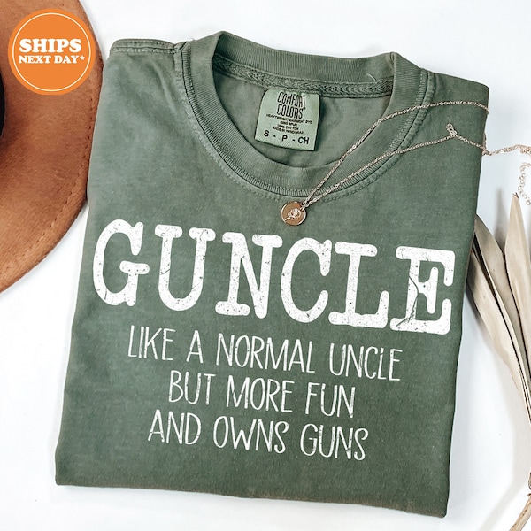 Men's Funny Uncle T-shirt | Guncle Shirt | Gift Ideas | Uncles Fun Saying | Father's Day Birthday | Uncle Gay Gift Shirt | Comfort Colors