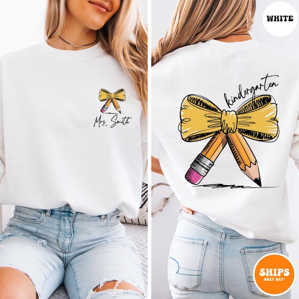 Sudadera personalizada para maestra de jardín de infantes / Camiseta de maestra / Camiseta personalizable para jardín de infantes / Regalo de agradecimiento para maestras / Regalo para maestras nuevas