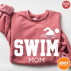 Swim Mom Crewneck Sweatshirt | Womens Swim Mom Shirt | Sports Mom Shirt | Swimmer Mom Shirt | Gift for Mom | Funny Mom Shirt | Mom Life