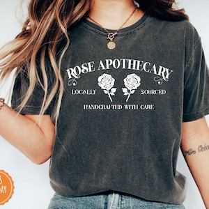 Womens Rose Apothecary Locally Sourced Handcrafted With Care Gift T-Shirt Womens Rose Apothecary Locally Sourced Handcrafted With Care Gift T-Shirt