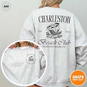 Personalized Bachelorette Sweatshirt | Bach Trip Shirts | Bridal Party Shirt | Charleston Bachelorette | Custom Bach | Luxury Bachelorette