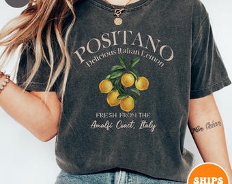 Positano Lemon T-shirt | Amalfi Coast Italian Lemons T-shirt | Limoncello Shirt | Capri Italy Shirt | Italian Lemons Shirt | Italy Trip Tee