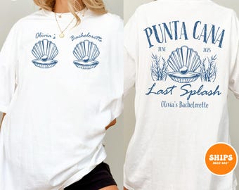Custom Beach Bachelorette T-shirt | Mermaid Bachelorette Shirts | Coastal Bachelorette Shirts | Last Splash Bachelorette | Bridal Beach Bach