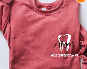 Custom Dental Office Sweatshirt | Dental Assistant | Custom Dental Hygienist | Custom RDA Shirt | Dental Team | Dental Clinic Crew Shirts