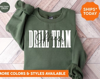 Drill Team Crewneck Sweatshirt | Drill Team Officer Sweater | Drill Team Gifts | Dance Team Gifts | Cheer Squad Shirt | 5803p
