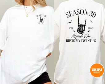 30th Birthday T-shirt | RIP 20s 30th Birthday Gift for Her | Death To My 20s | Dirty 30 Shirt | Dirty Thirty | In My Thirties Era 1995