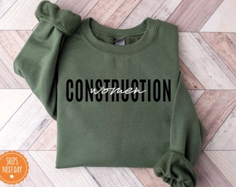 Women in Construction Crewneck Sweatshirt | Women in Construction | Construction Worker | Construction Crew | Engineering Graduation Gift