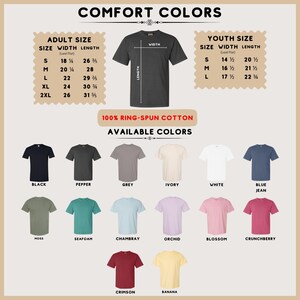 a poster showing the different colors of a t - shirt