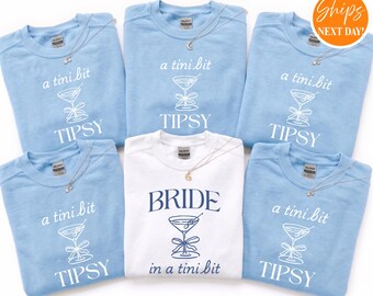 Bride in a Tini Bit Crewneck | Martini Bachelorette Matching Sweatshirts | Trendy Bride to Be Apparel | Bridal Party Gift | Wedding Favor