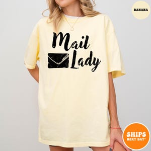 Mail Lady T-shirt | Postal Carrier Worker Tee | Post Office Shirt | Cute Postal Worker | Postal Life Shirt | Mail Lady Gift | Comfort Colors image 12