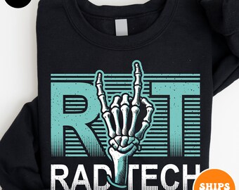 Radiologic Technologist Crewneck Sweatshirt | Rad Tech Student Tee | Radiology Skeleton Shirt | Rad Tech Skeleton Shirt | Graduation Gift